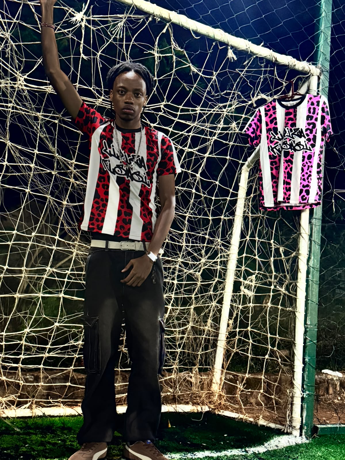 LEOPARD JERSEY — RED